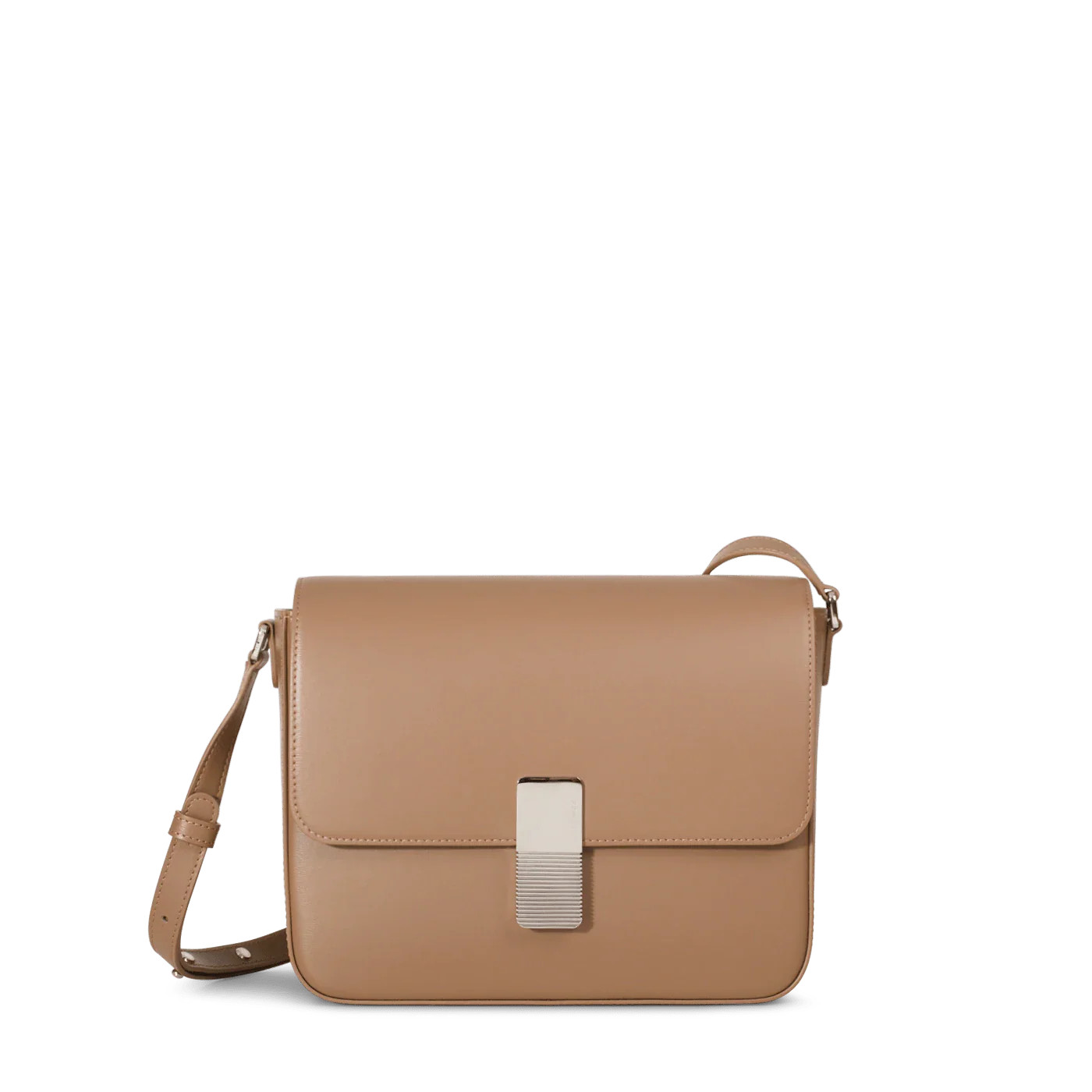 Monceau Silver Edition - Taupe Box Leather | ATELIERS AUGUSTE