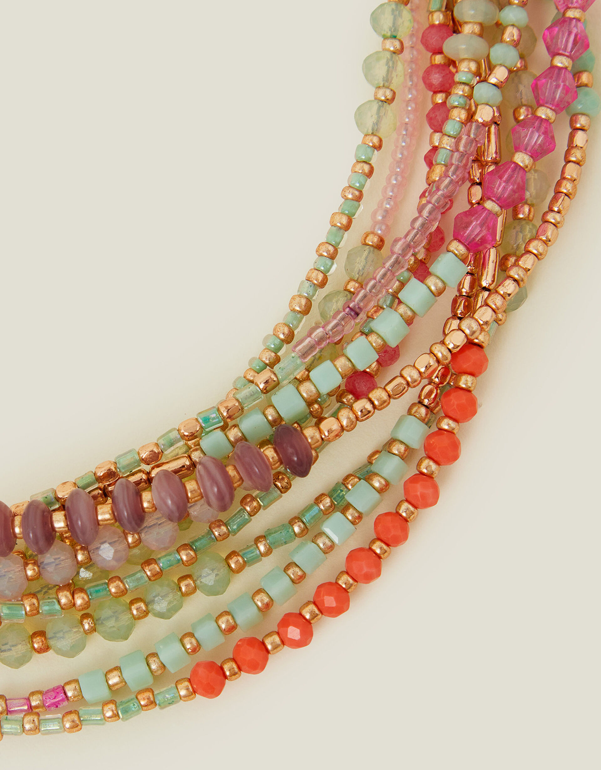 Layered Beaded Collar Necklace | Accessorize (Global)