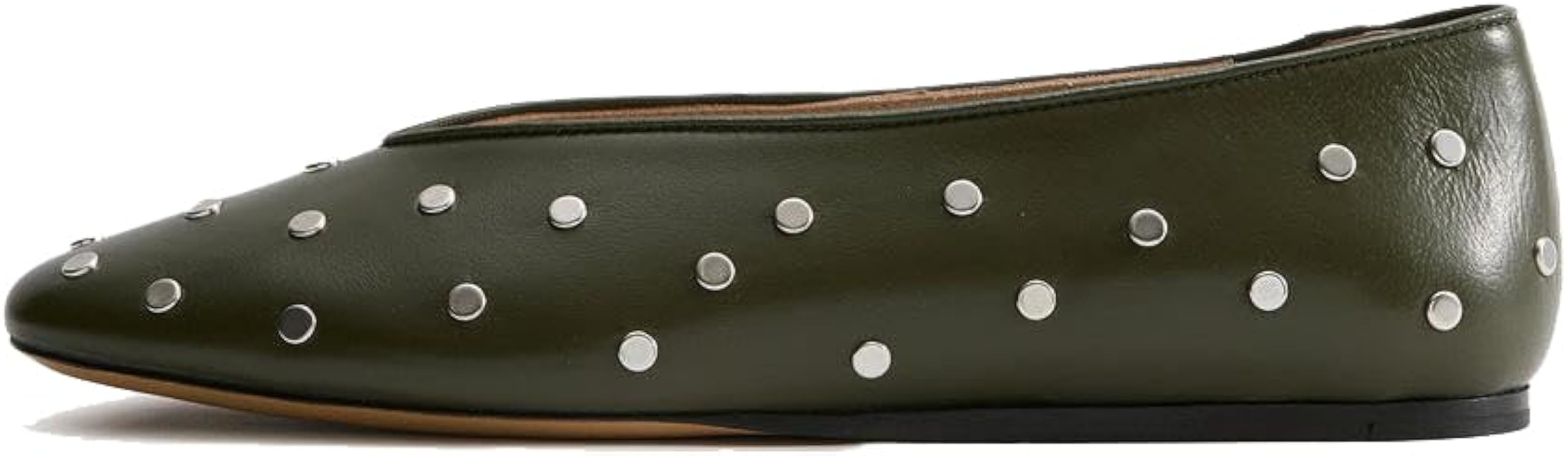 Studded Ballet Flats for Women Round Toe Low Heel Slip On Mary Jane Flat Comfortable Casual Balle... | Amazon (US)