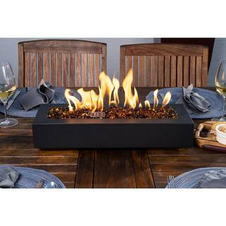 Bond Lara 20 in. x 7 in. x 8.1 in. Rectangle Table Top Fire Bowl 50857N - The Home Depot | The Home Depot