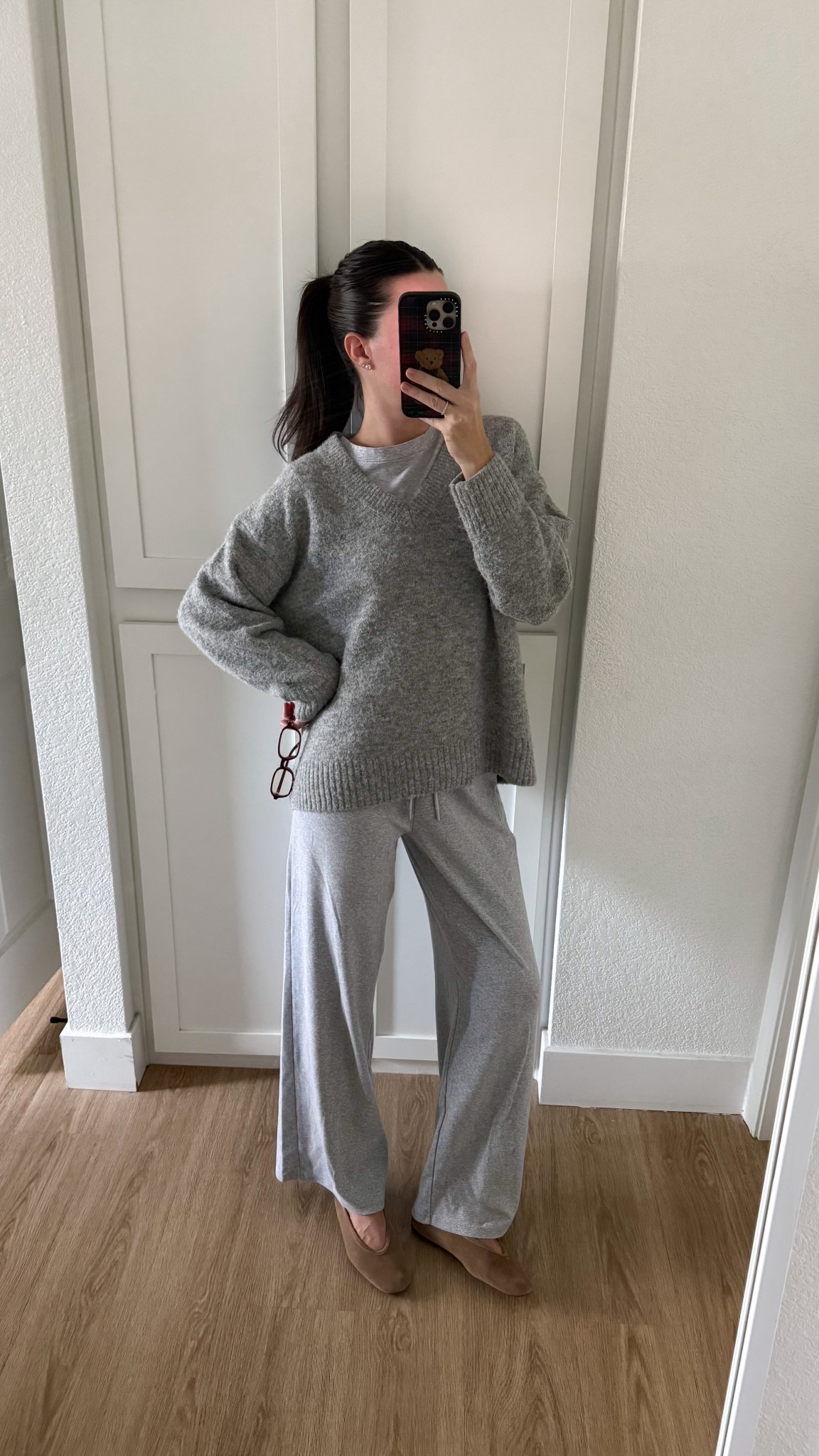 Rainy day outfit! I’m 5’7” wearing size small in the tshirt and pants, and XS in the oversized sweater  

#LTKootd #LTKFindsUnder100 #LTKSeasonal