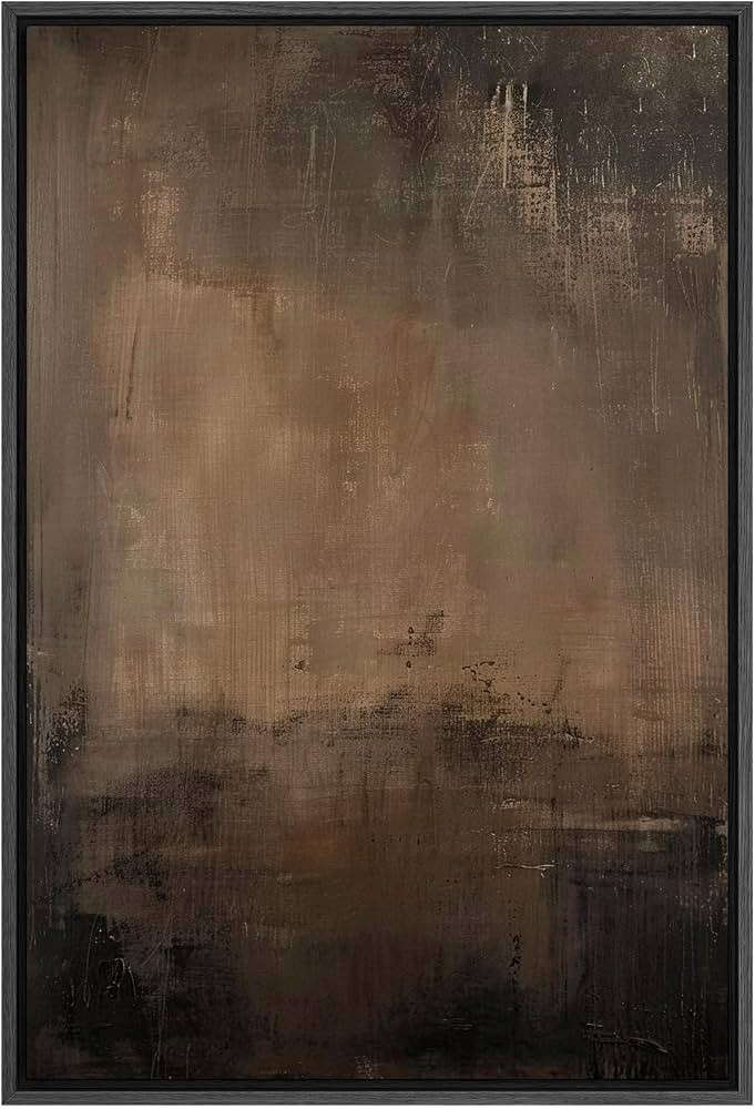 SIGNFORD Framed Canvas Print Wall Art Abstract Earthy Tones Rustic Neutral Illustrations Decorati... | Amazon (US)