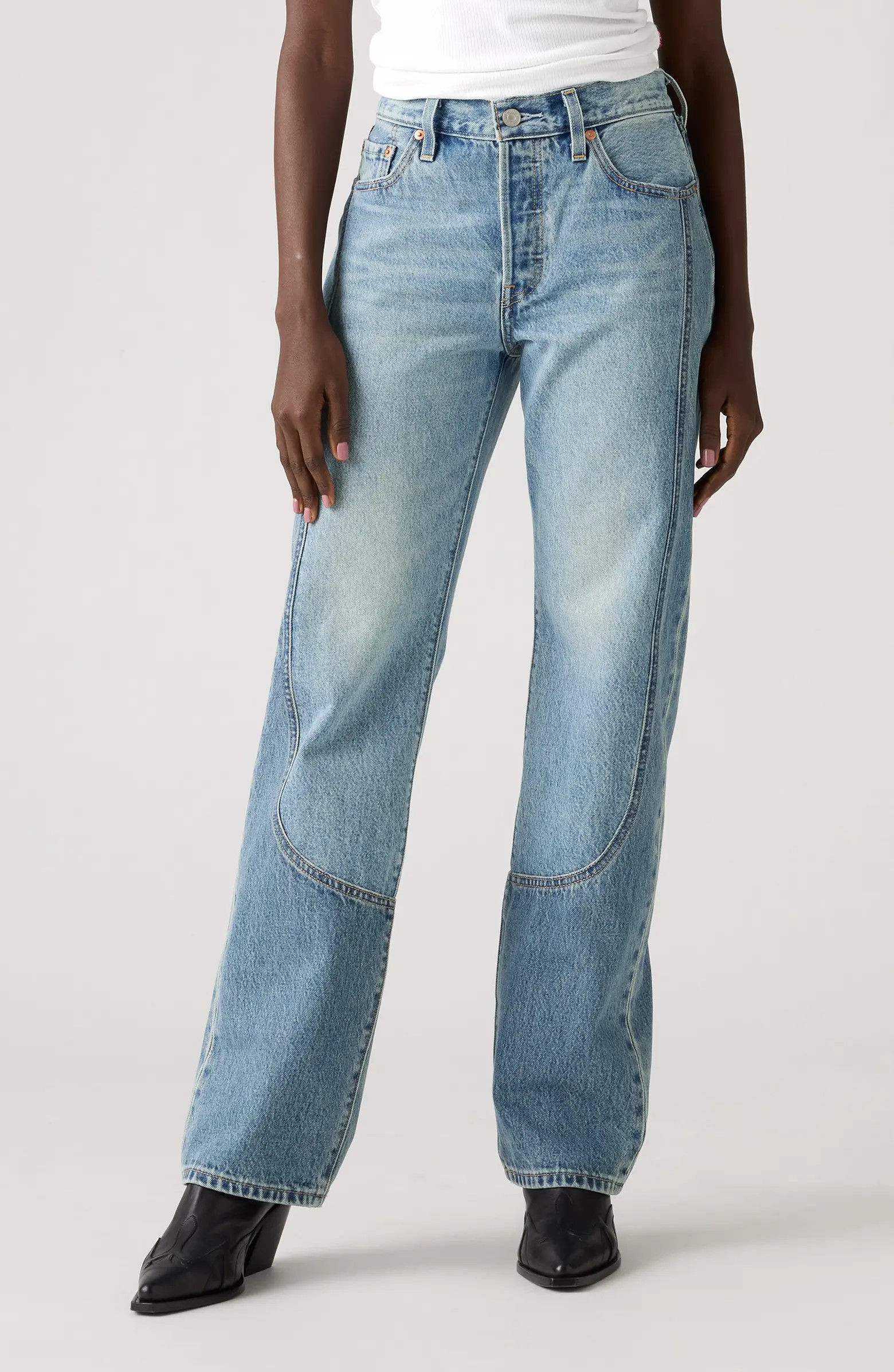 501® '90s Western Chaps High Waist Jeans | Nordstrom