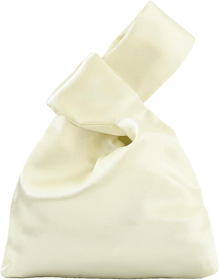 Small Satin Wrist Knot Bag for Women Wedding Guest Purse | Amazon (US)