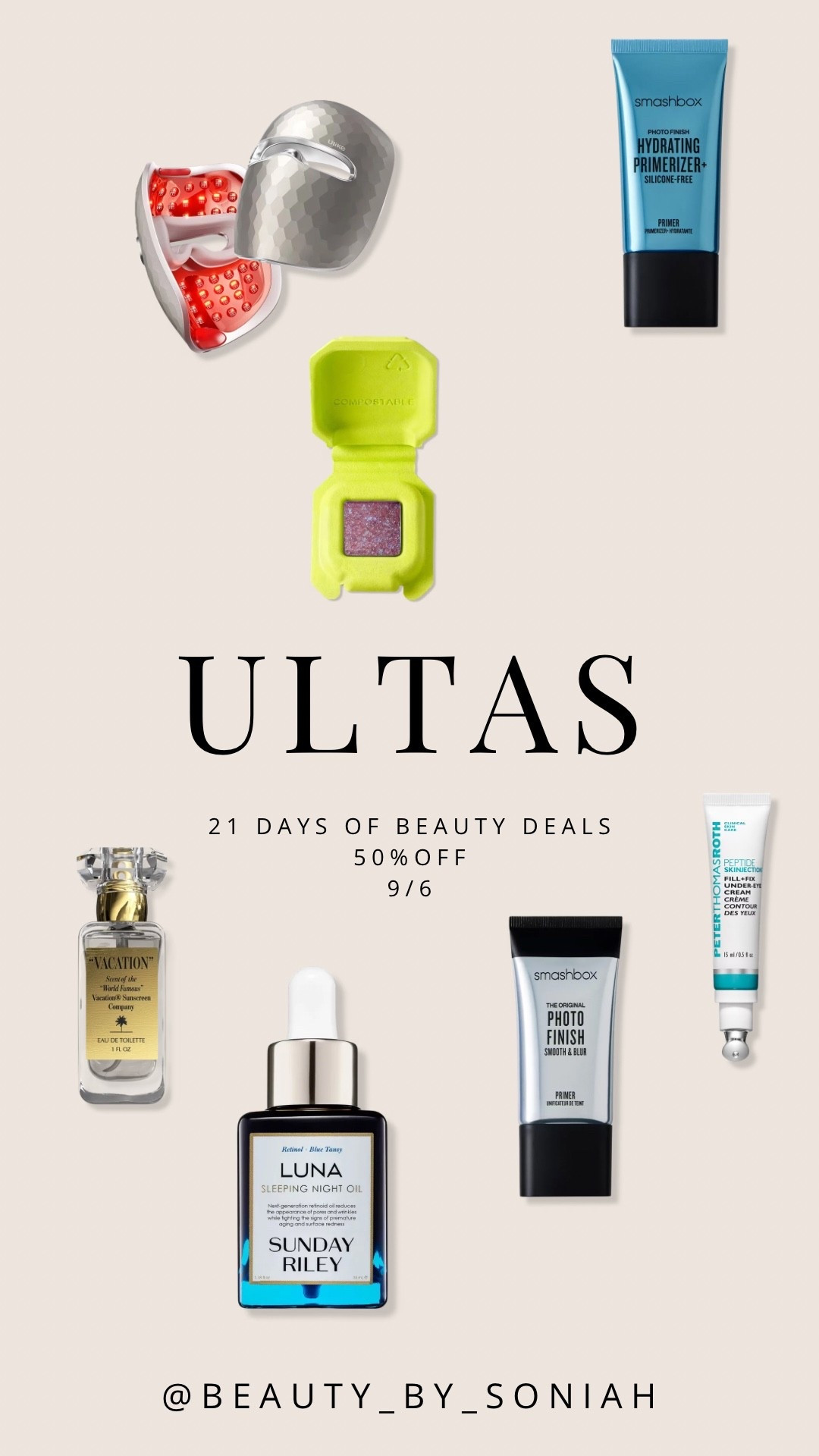 9/6 deals
During Ultas 21 days of beauty!

#LTKSaleAlert #LTKOver40 #LTKBeauty