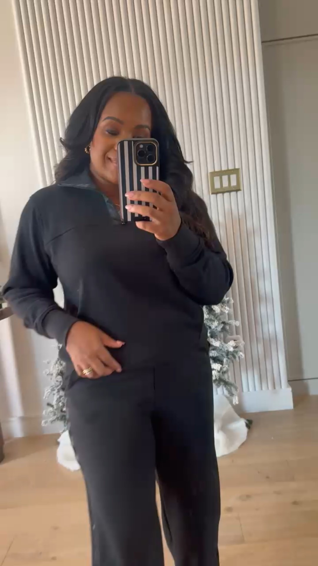 Look at this new set from Walmart! I love this satin detail 🖤 I am wearing a size medium & comes in multiple colors. 

#LTKStyleTip #LTKFindsUnder50 #LTKootd