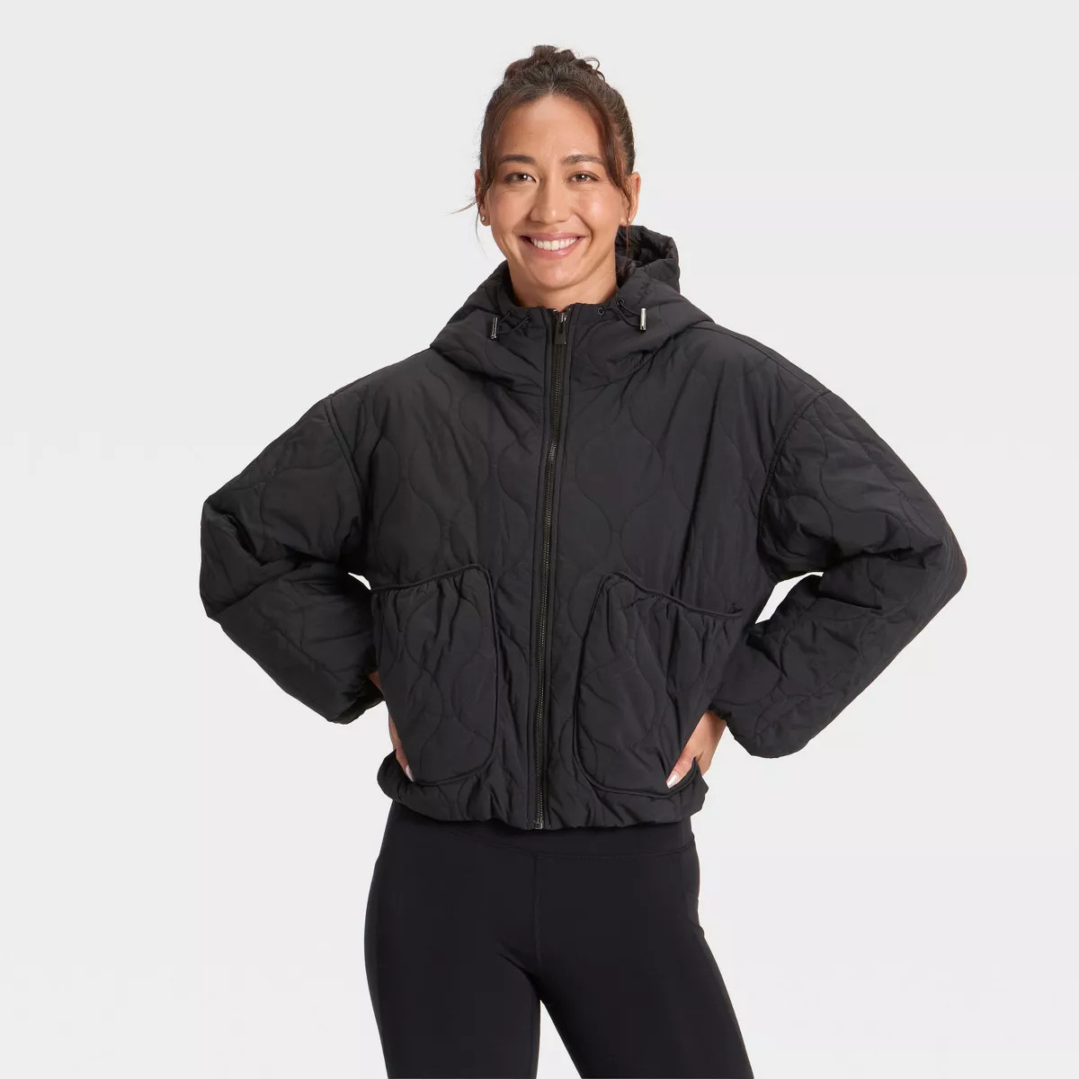 Women's Quilted Hooded Jacket - All In Motion™ | Target