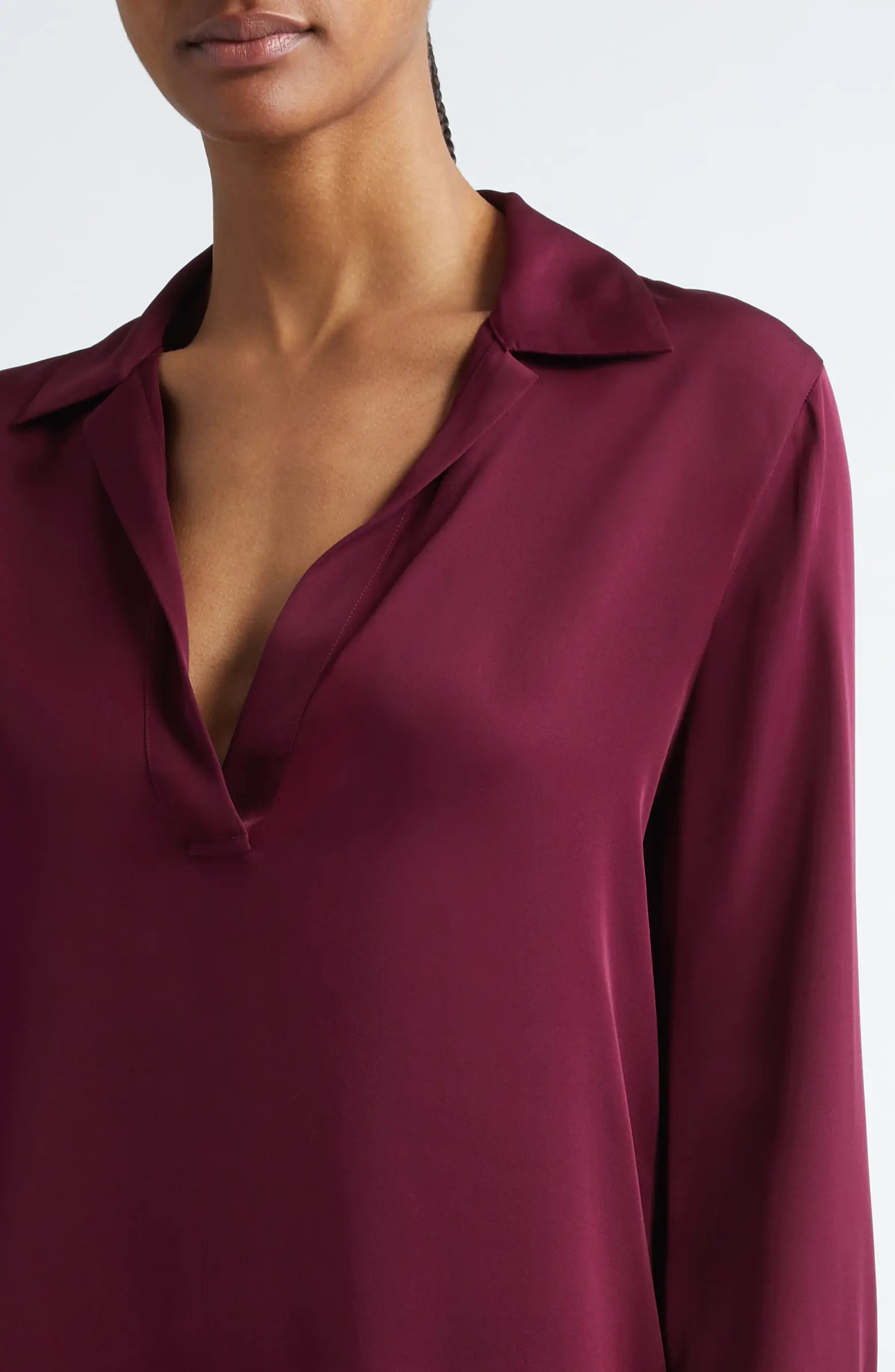 Vince Silk Blend Polo Shirt | Nordstrom | Nordstrom