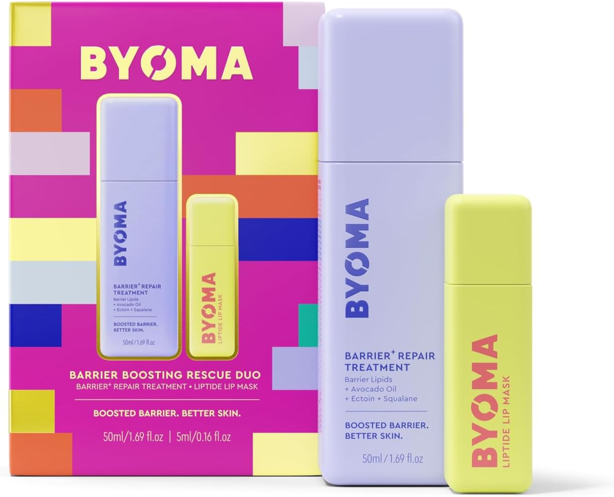 BYOMA Barrier Boosting Rescue Duo Limited Edition Gift Set - 50ml Barrier+ Repair Treatment + Lip... | Amazon (UK)