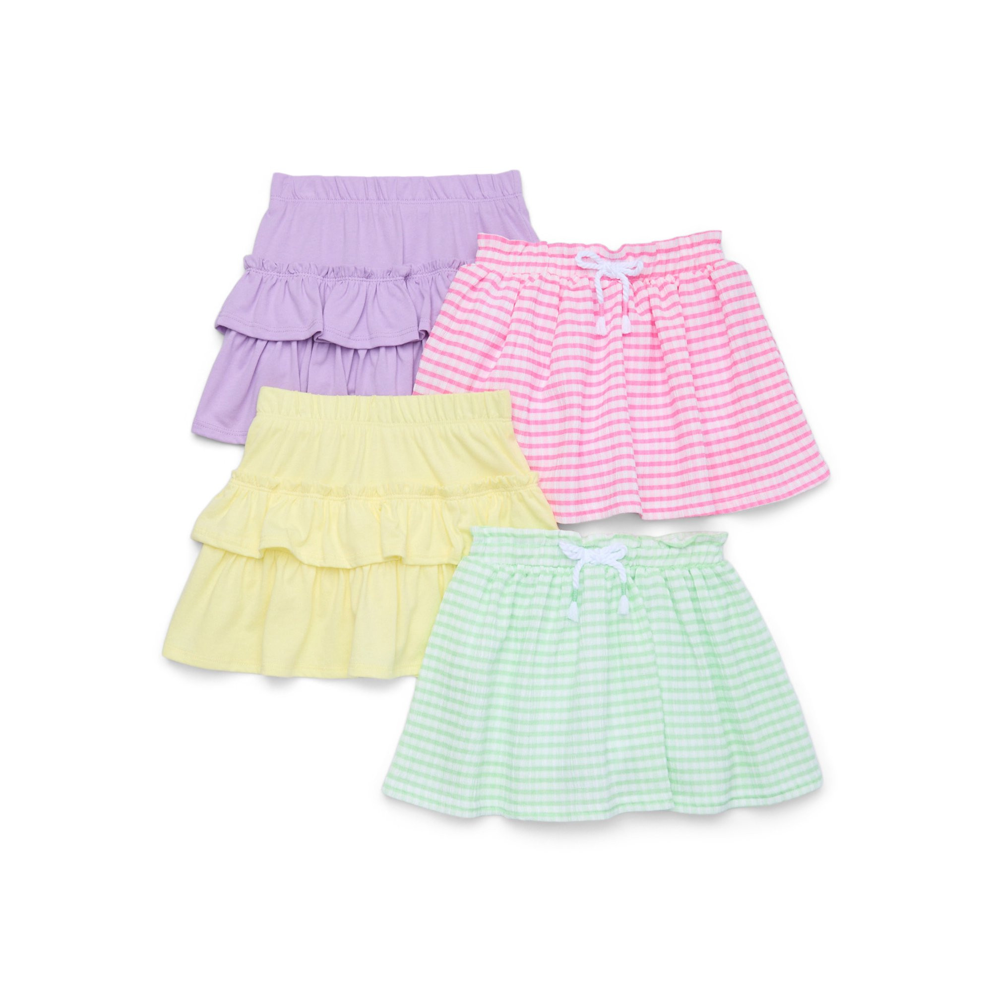 Garanimals Toddler Girls Fashion Skorts, 4-Pack, Sizes 18M-5T | Walmart (US)