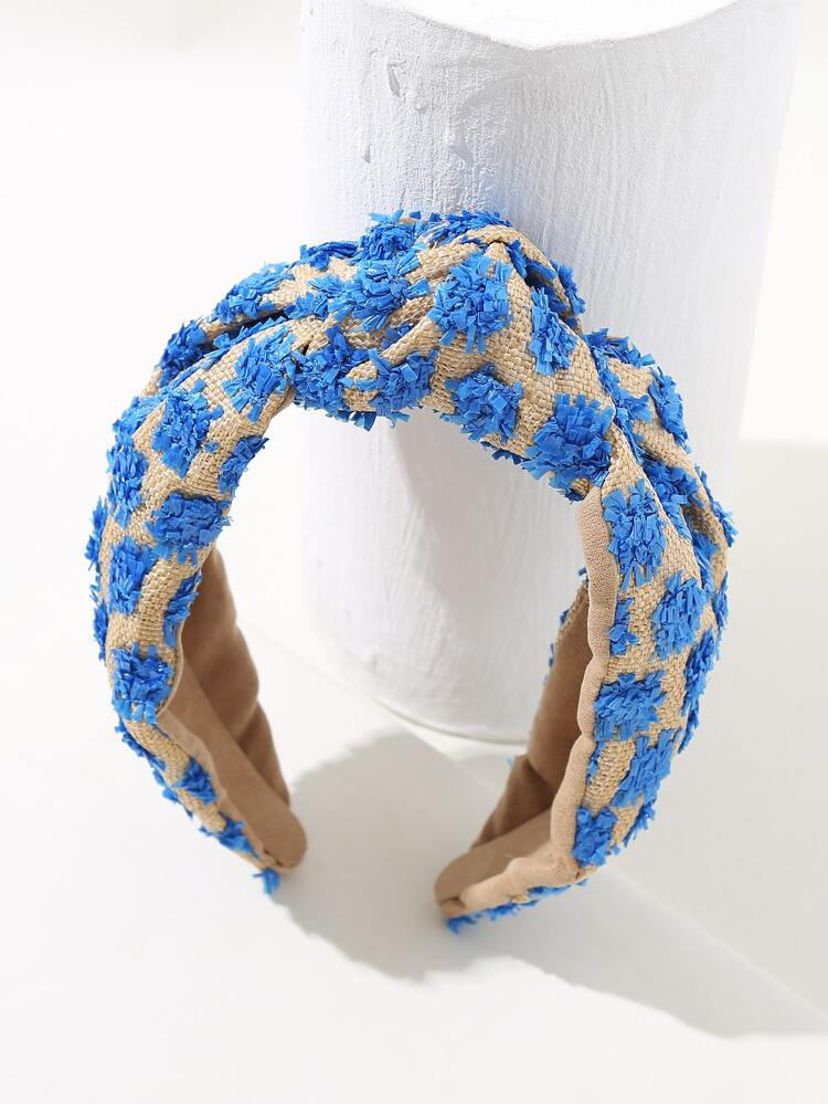 1pc Women Raw Trim Knot Decor Boho Headband For Hair Decoration | SHEIN