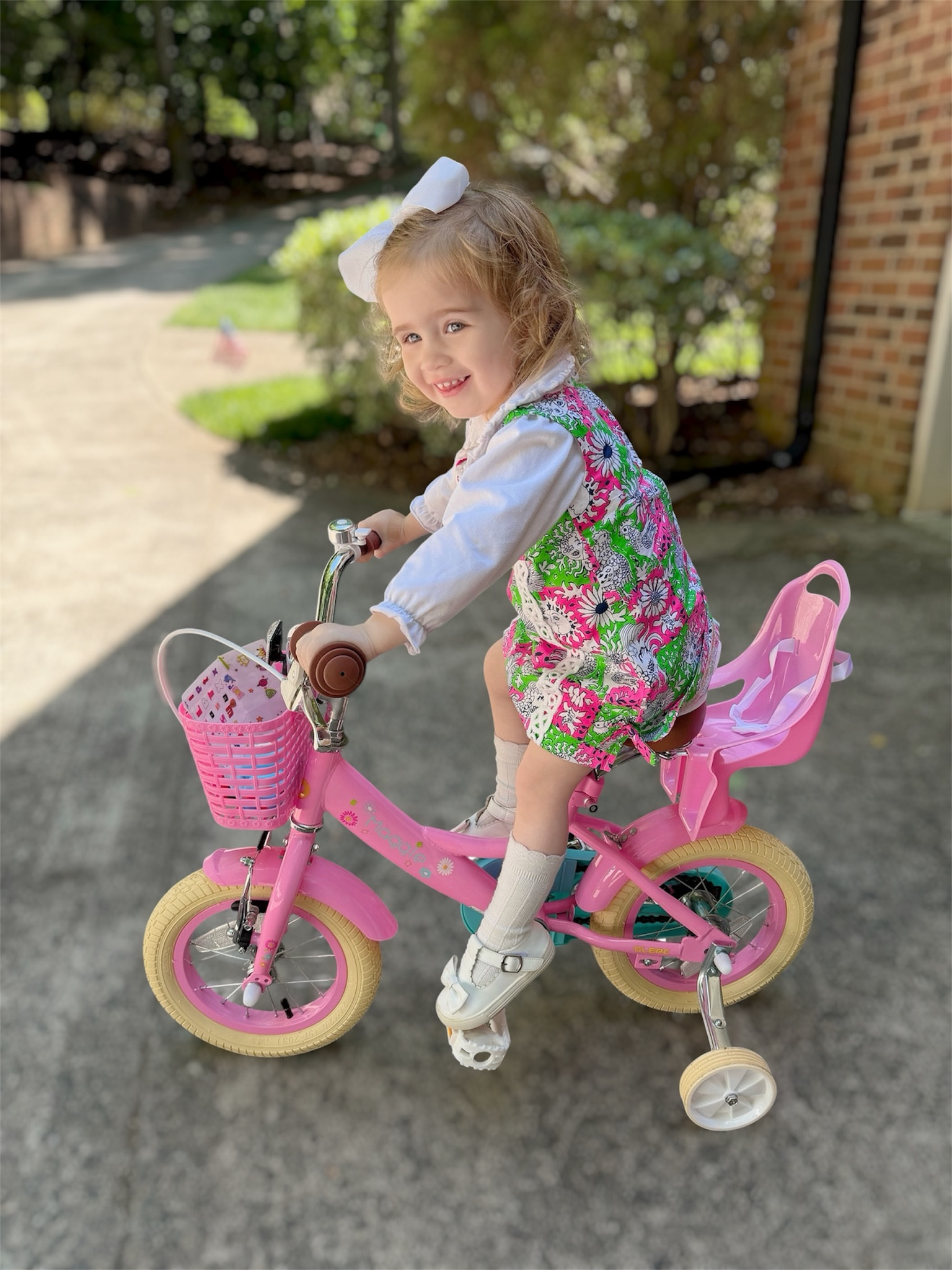 Sweetest Spring Bike Ride Outfit for Girls 🌸🚲💗


Cutest little spring look for bike rides and sunny days ☀️💗 This outfit is giving all the classic, preppy vibes with the Lilly Pulitzer print layered over a darling white Peter Pan collar top 🫶 Paired with knee high socks, Mary Jane sneakers, and the sweetest bow for the perfect polished + playful look!

The pink bike makes it even more fun for outdoor adventures, neighborhood strolls, and spring photo ops 🌷✨ Everything is comfy, lightweight, and easy for everyday wear while still looking so put together.

spring girls outfit, toddler girl outfit, Lilly Pulitzer kids, girls spring outfit ideas, preppy kids style, mommy and me style, classic kids outfits, bike ride outfit, toddler fashion, little girl spring style 💕

#LTKHome #LTKmomlife #LTKKids