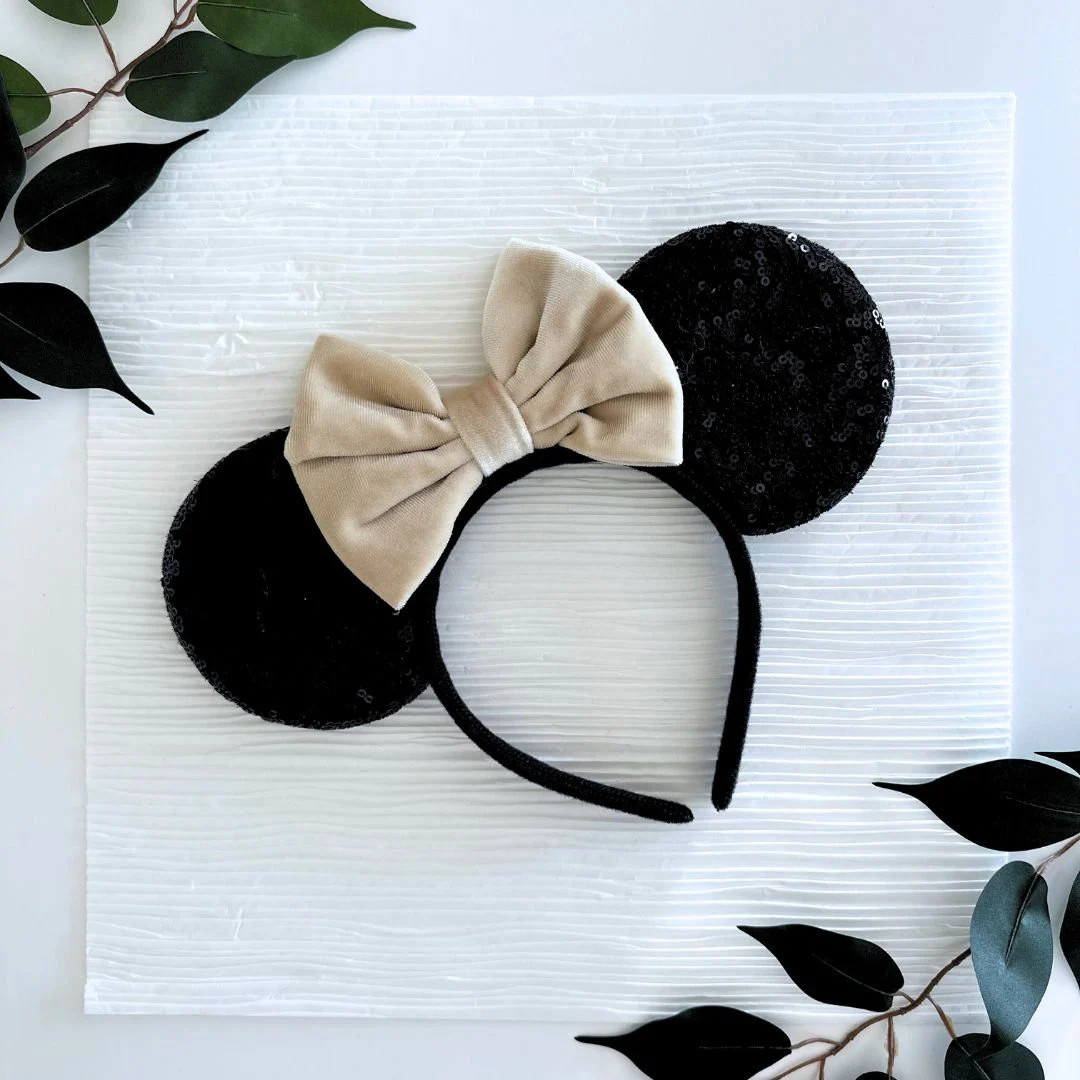 Mouse Ears | Beige Neutral Minimalist Mouse Ears Headband | Mouse Ears for Kids and Adults One Si... | Etsy (US)
