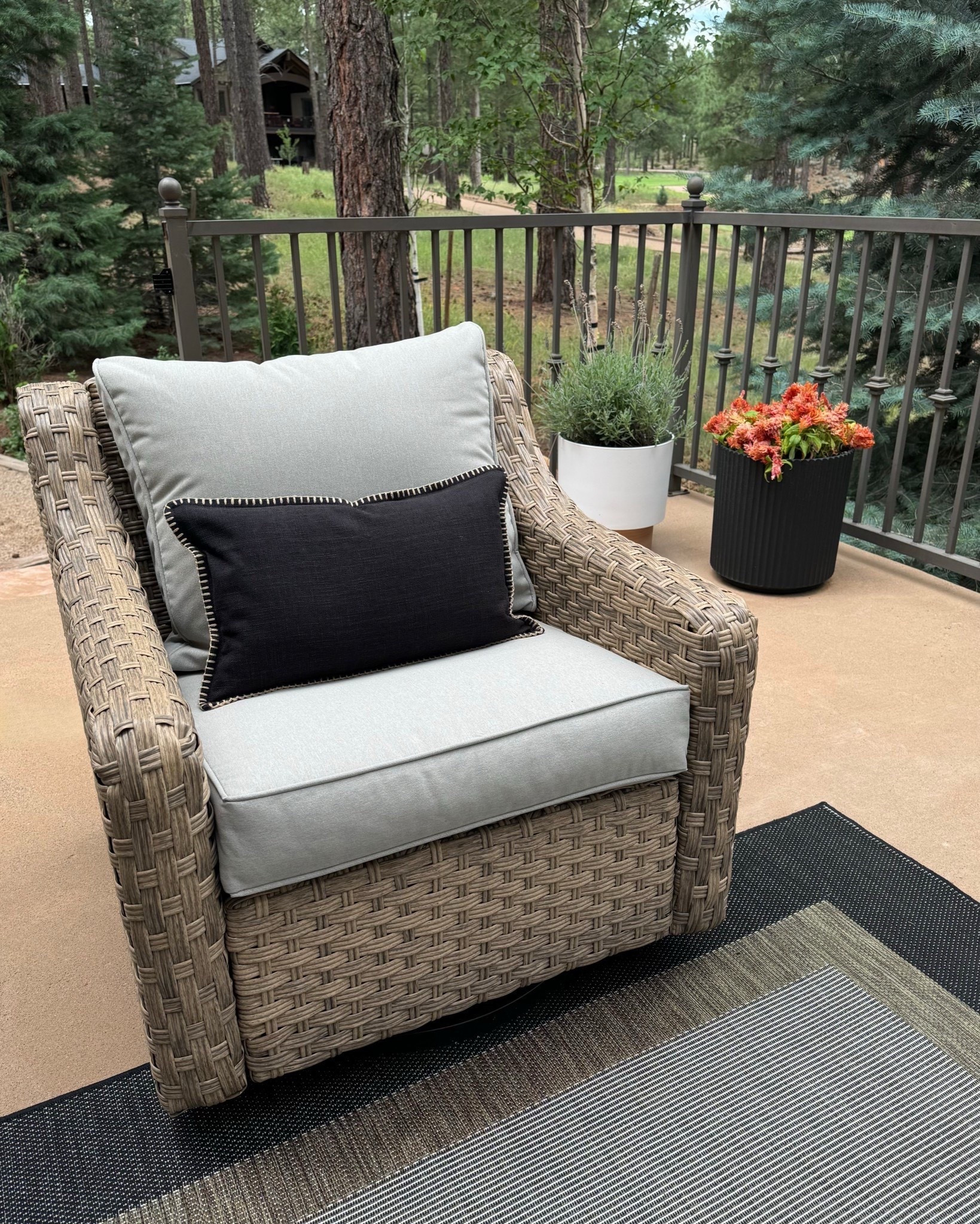 A few affordable little upgrades I made to our outdoor patio from Amazon and Walmart . New stripe rug, herb garden stakes, new planters and the best faux tree (my real plants had a very hard time surviving this summer) accent pillows, and this outdoor grill we have been loving 
#LTKStyleTip 

#LTKmomlife #LTKHome #LTKSeasonal
