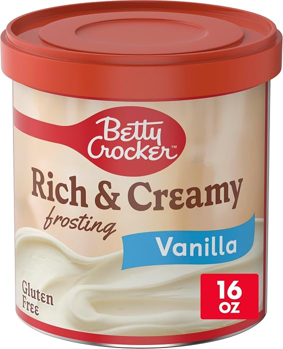 Betty Crocker Rich & Creamy Vanilla Frosting, Gluten Free, 16 oz     Artificially Flavored, Ready... | Amazon (US)