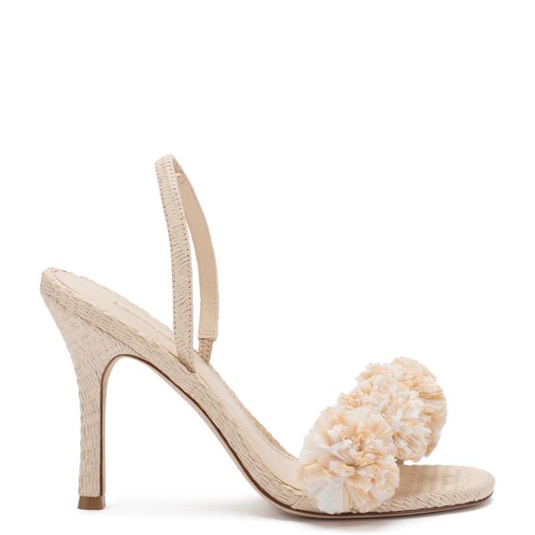 Marilyn Sandal In Natural Raffia | Larroude