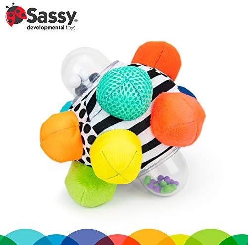 Sassy Developmental Bumpy Ball | Easy to Grasp Bumps Help Develop Motor Skills | for Ages 6 Months a | Amazon (US)