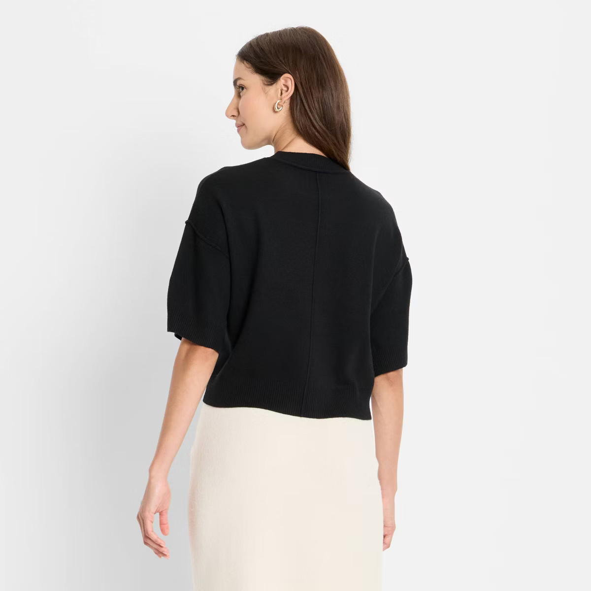 Women's Short Sleeve Merci Graphic Pullover Sweater - Future Collective Black | Target