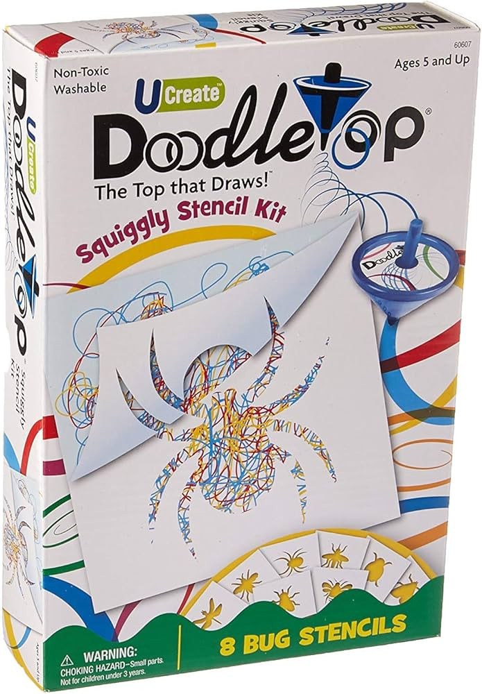 U-Create Doodletop Squiggly Stencil Kit - Bug | Amazon (US)