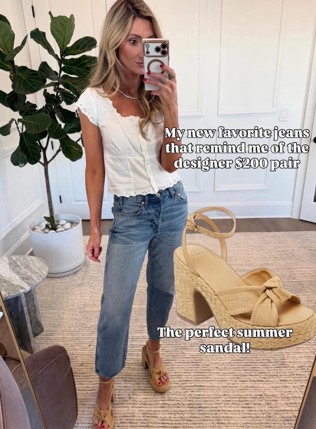 The best jeans & cutest sandals 😍

#LTKootd #LTKSeasonal #LTKSaleAlert