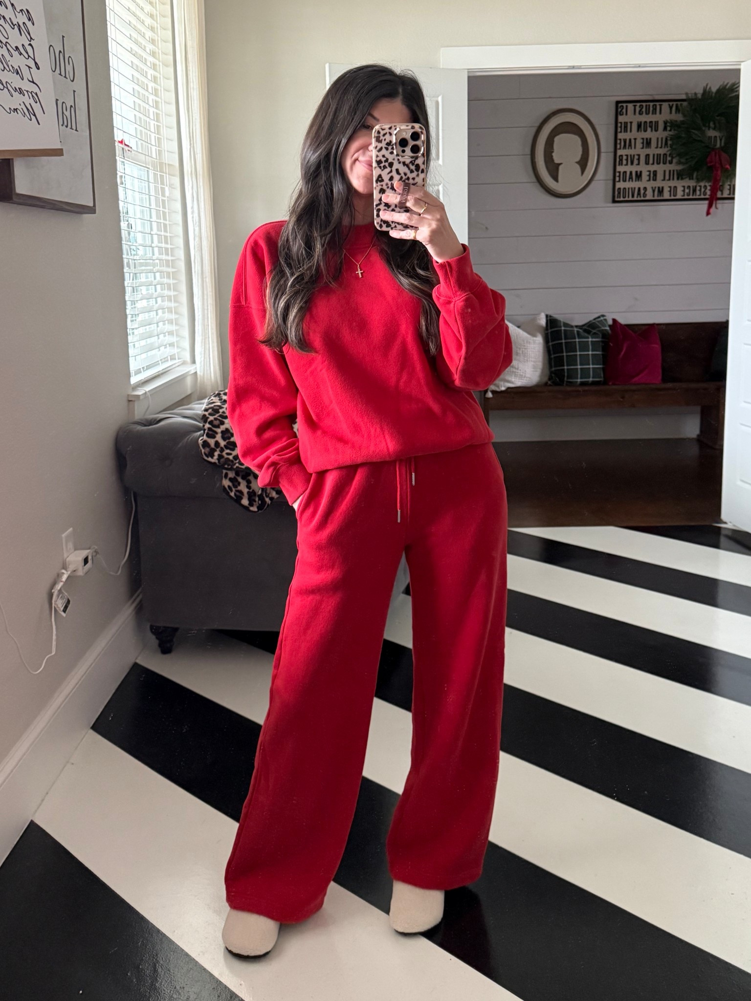 Comfy mock neck set 
Xs in sweatpants 
S in mock neck sweatshirt



#LTKootd #LTKmomlife #LTKdayinmylife