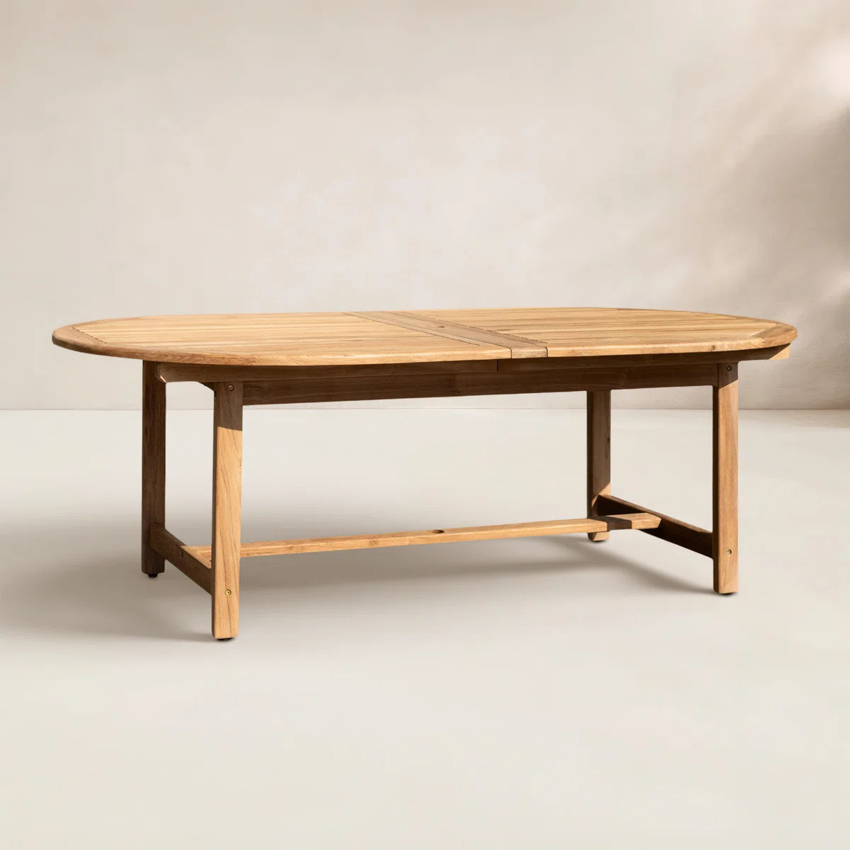 Pascoe Oval Extendable Outdoor Dining Table With Umbrella Hole , 118.1'' in. W 47.25'' in. D | Wayfair North America