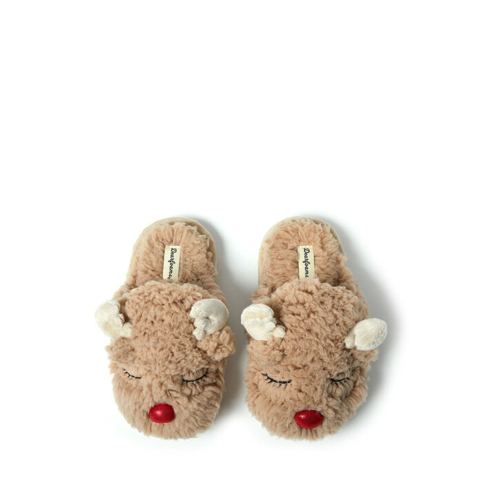 Kid's Reindeer Scuff Slippers | Dearfoams