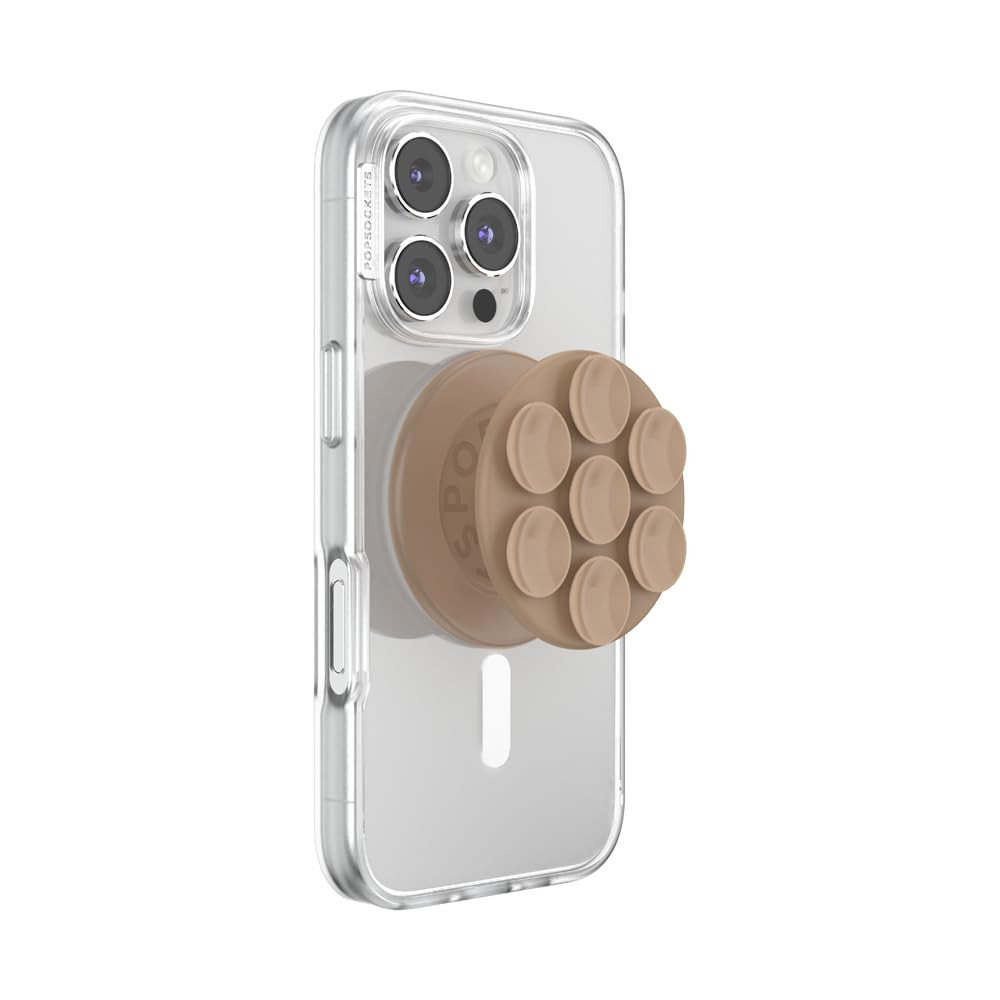 PopSockets Phone Grip for MagSafe, Magnetic Holder, Phone Stand, Suck-Up - Latte | Amazon (US)