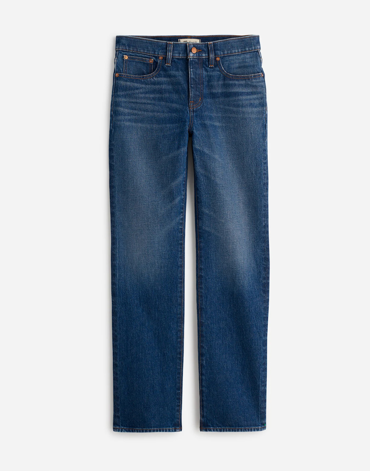 The '90s Straight Mid-Rise Jean in Osada Wash | Madewell | Madewell