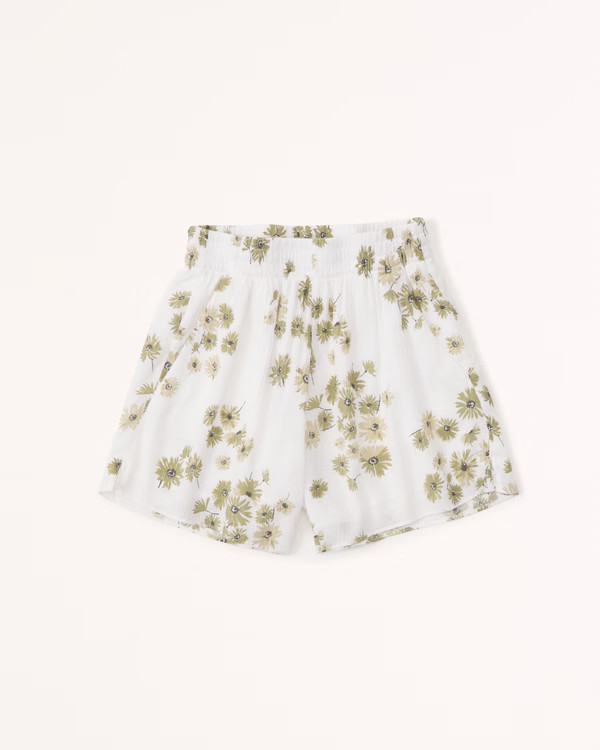 Women's Flirty Crinkle Shorts | Women's New Arrivals | Abercrombie.com | Abercrombie & Fitch (US)