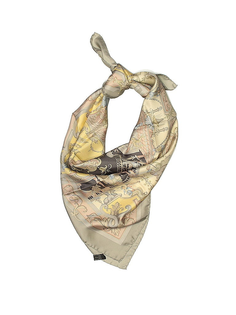 ETRO Silk Scarf: Tan Accessories | ThredUp