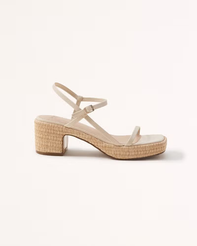 Women's Retro Strappy Platform Heels | Women's Shoes | Abercrombie.com | Abercrombie & Fitch (US)