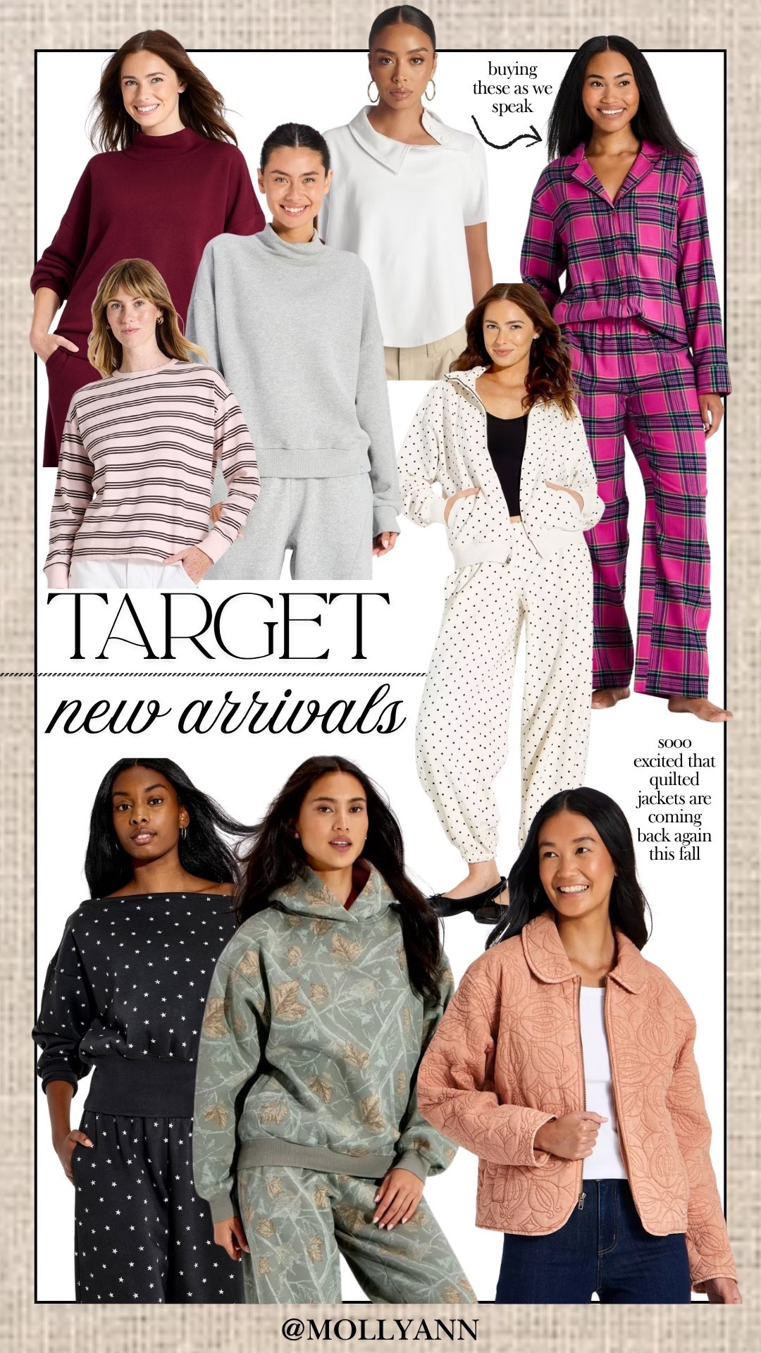 Target new arrivals for fall