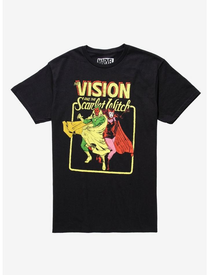 Marvel WandaVision The Vision & The Scarlet Witch Vintage Action T-Shirt - BoxLunch Exclusive | BoxLunch