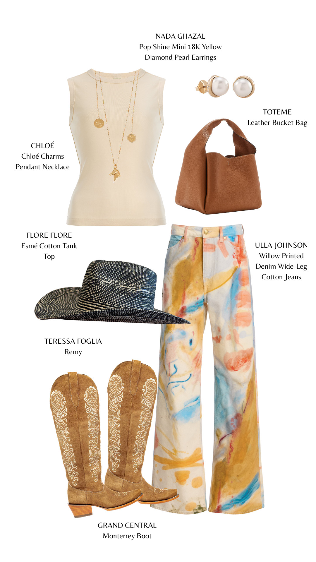 Soft neutrals meet painted denim — a little western, a little gallery chic.

#WesternChic #PrintedDenim #WideLegJeans #CowgirlStyle #ModernWestern #NeutralStyle #StatementDenim #BohoLuxury #EffortlessElegance #WesternInspired 

 

#LTKTravel #LTKootd #LTKspring