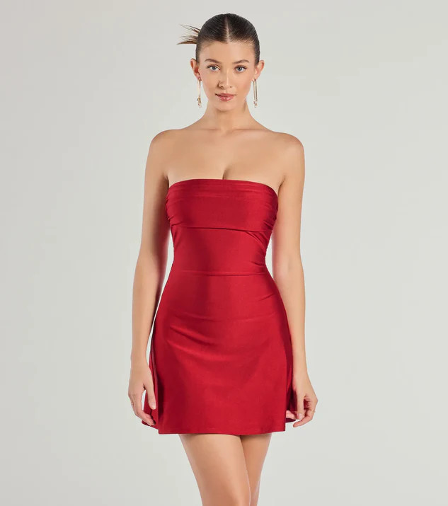 So Your Vibe Strapless A-line Mini Dress | Windsor Stores