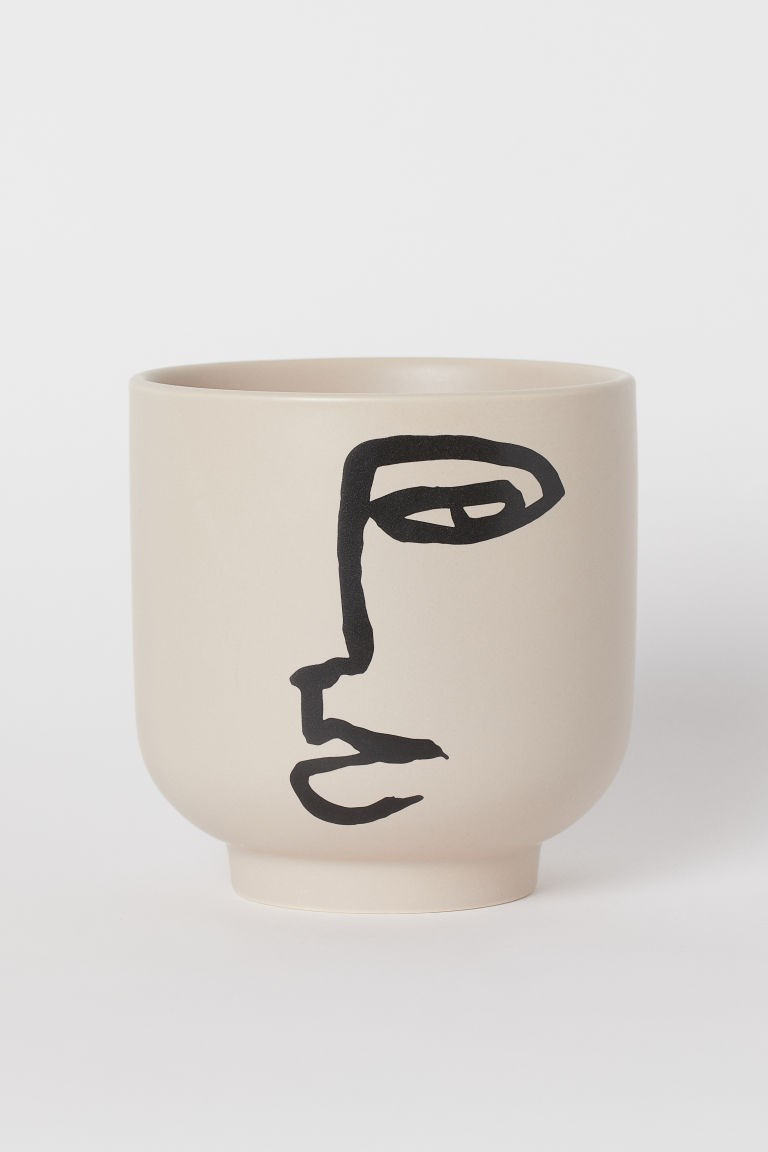 Plant Pot with Graphic Design | H&M (US + CA)