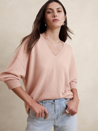 Caro Lightweight Cashmere V-Neck Sweater | Banana Republic (US)