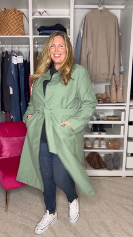 I love this cozy crew sweatshirt in black but it comes in several colors! Tried this trench in the sage color and even did the sit down test for you! I’m wearing the XXL in the Trench and a 2X in the top, and I think for the jacket for a little more range of movement I’d prefer the 3X! It comes in sizes XXS-7X! Top comes in XXS-5X! Love these pull on jeans from Amazon that come in sizes 16-30! I’m wearing an 18! 

#LTKcurves #LTKSeasonal #LTKstyletip