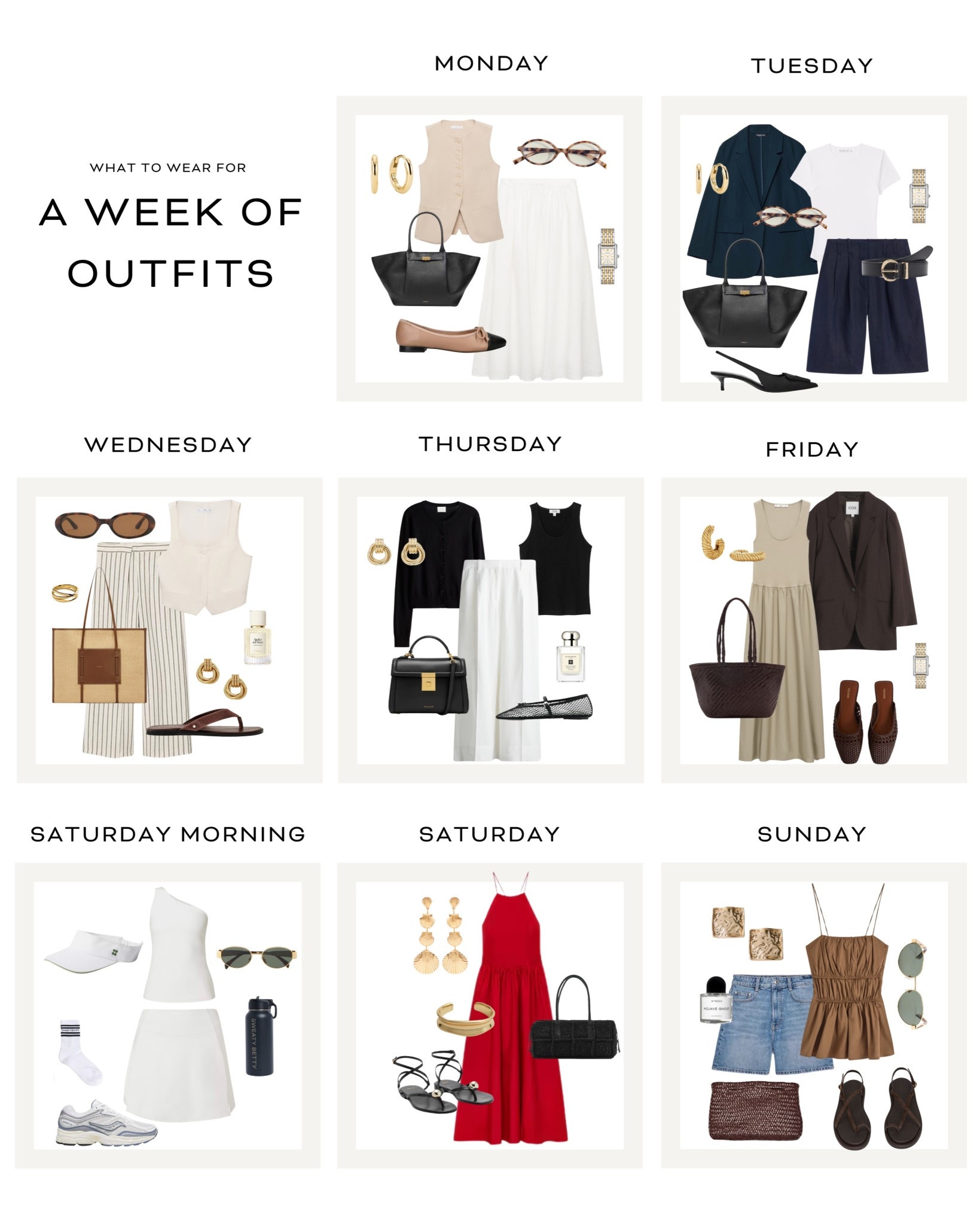 A week of outfits ☀️ 

Summer style / workwear / al fresco lunch / date night / daily outfit ideas 

#LTKsummer #LTKuk #LTKworkwear