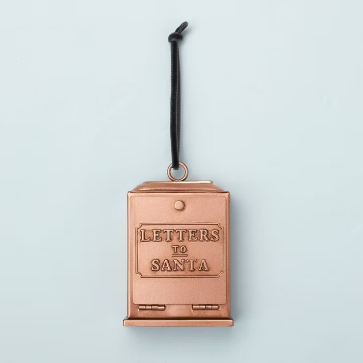 Mini Letters To Santa Vintage Mailbox Christmas Tree Ornament Copper Finish - Hearth & Hand&#... | Target