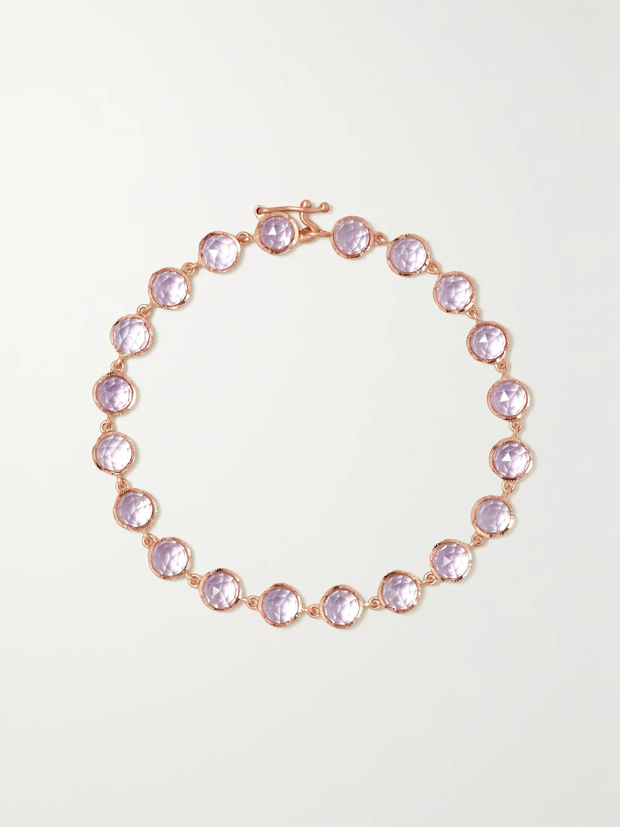 Rose gold Classic 18-karat rose gold amethyst bracelet | IRENE NEUWIRTH | NET-A-PORTER | NET-A-PORTER (US)