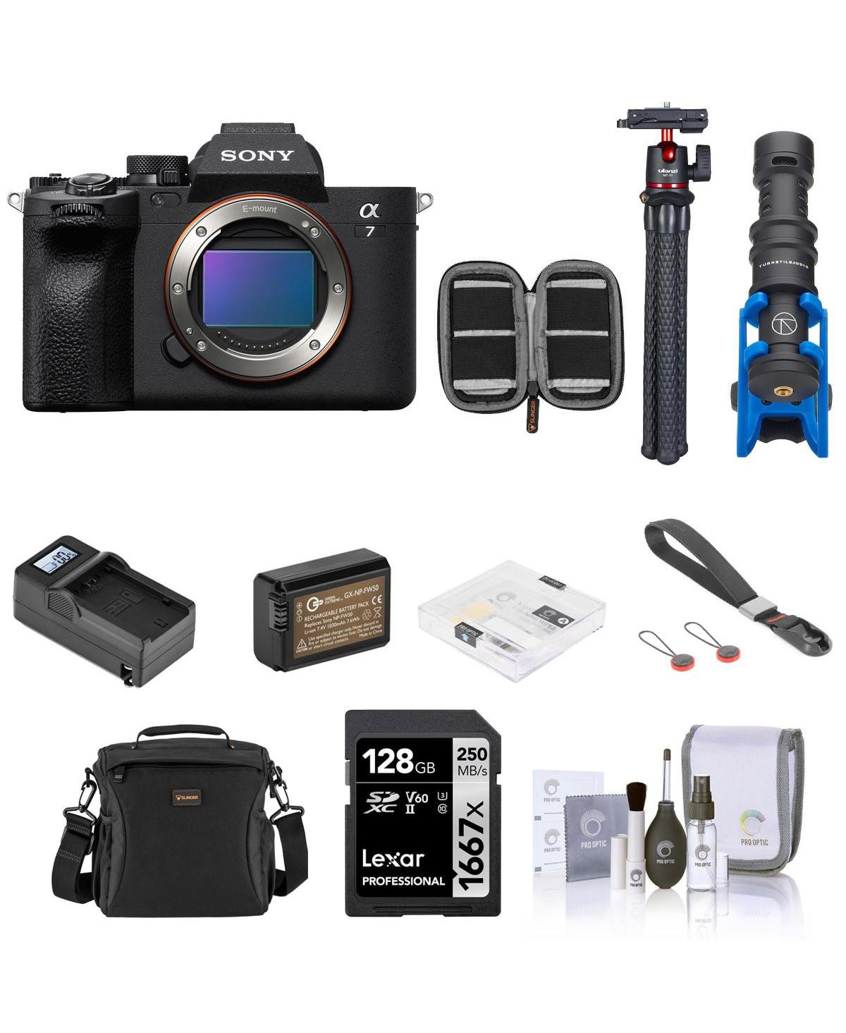 Sony Sony Alpha a7 Iv Full Frame Mirrorless Digital 4K Camera - Bundle with 128GB Sd Card, Shoulder Bag, Extra Battery, Charger, Wrist Strap, Mic, - B | Macy's