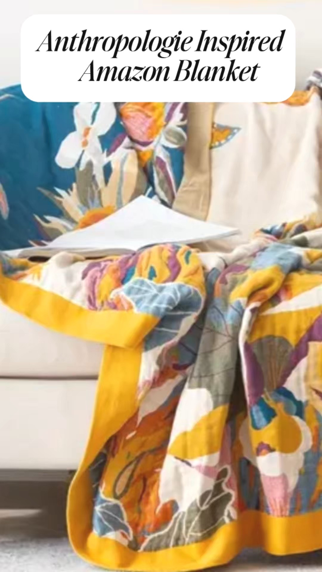 Anthropologie Inspired Reversible Blanket! 

#LTKStyleTip #LTKSaleAlert #LTKHome