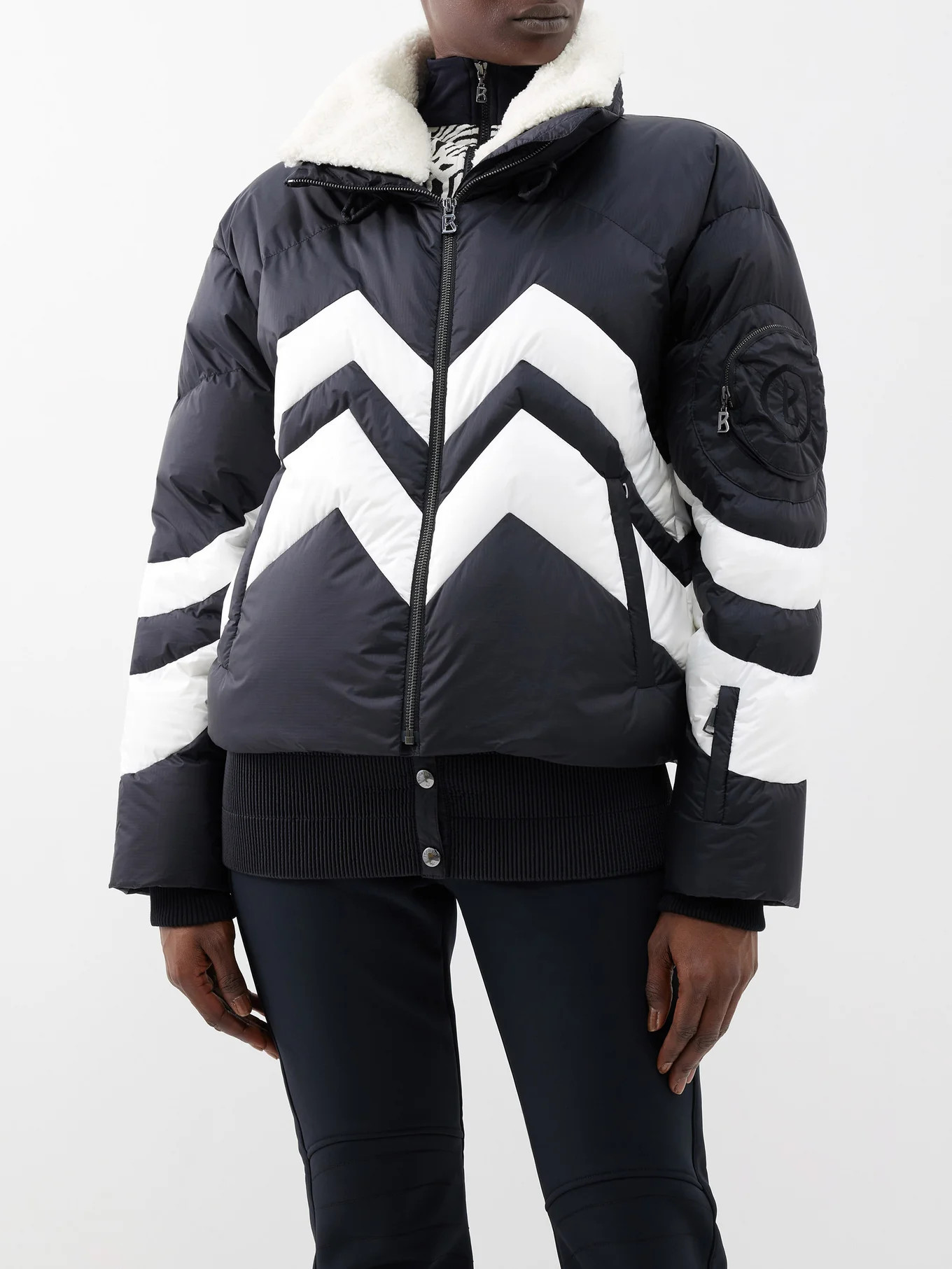 Valea chevron-quilted down ski jacket | Bogner | Matches (US)
