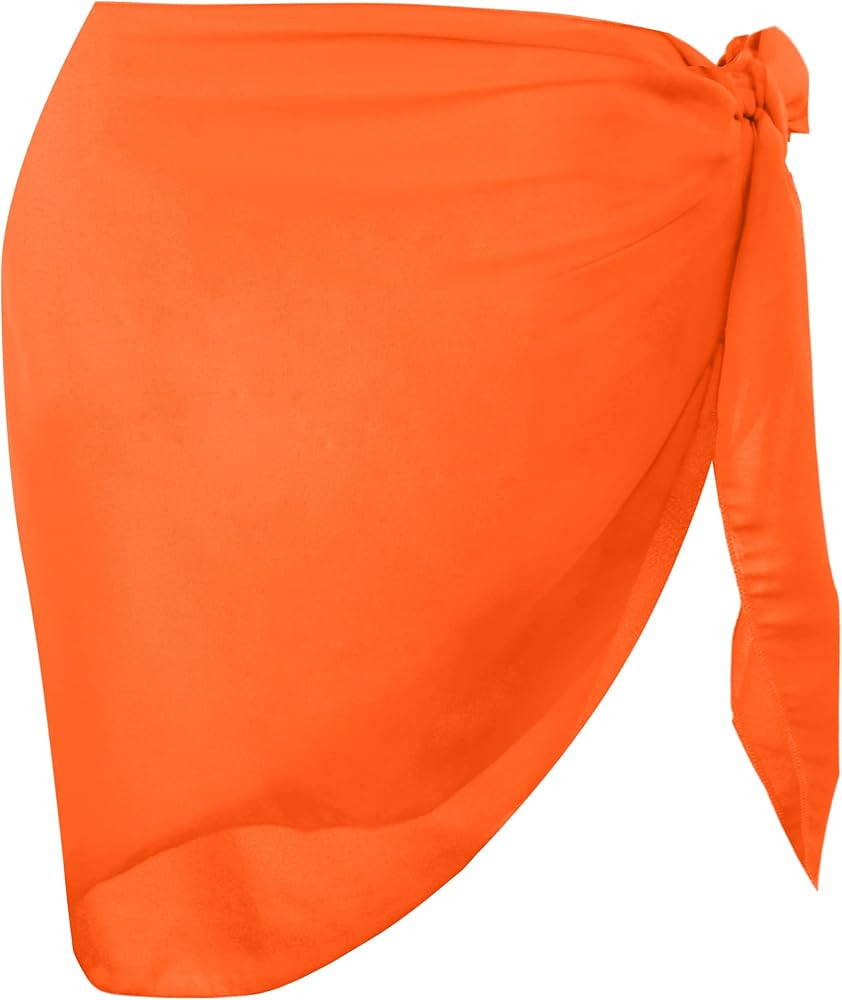 Dressever Women's Sarong Coverups Beach Sheer Bikini Chiffon Cover Ups Wrap Skirt for Swimwear | Amazon (US)