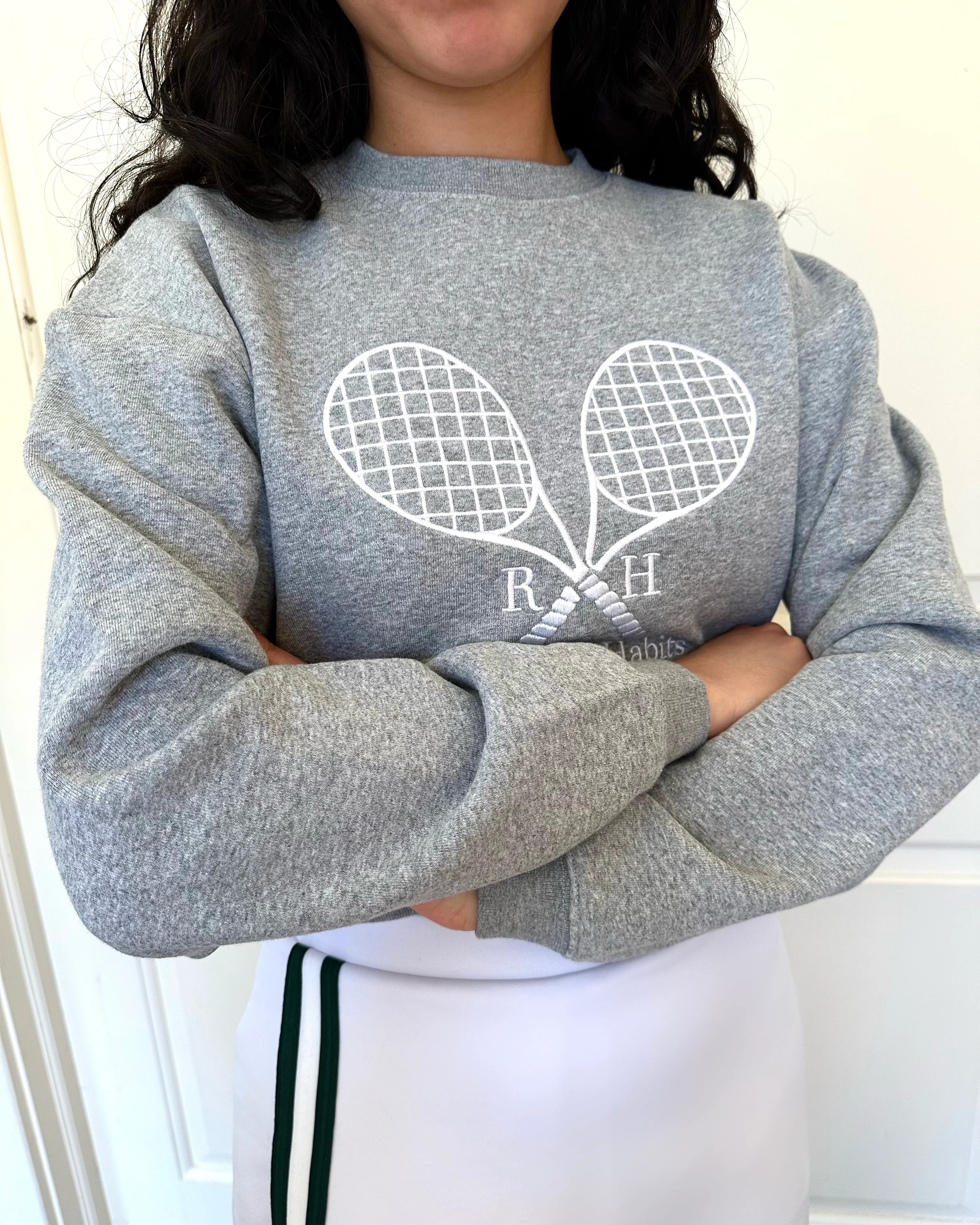 Williams Cropped Crew In Grey | Recreational Habits