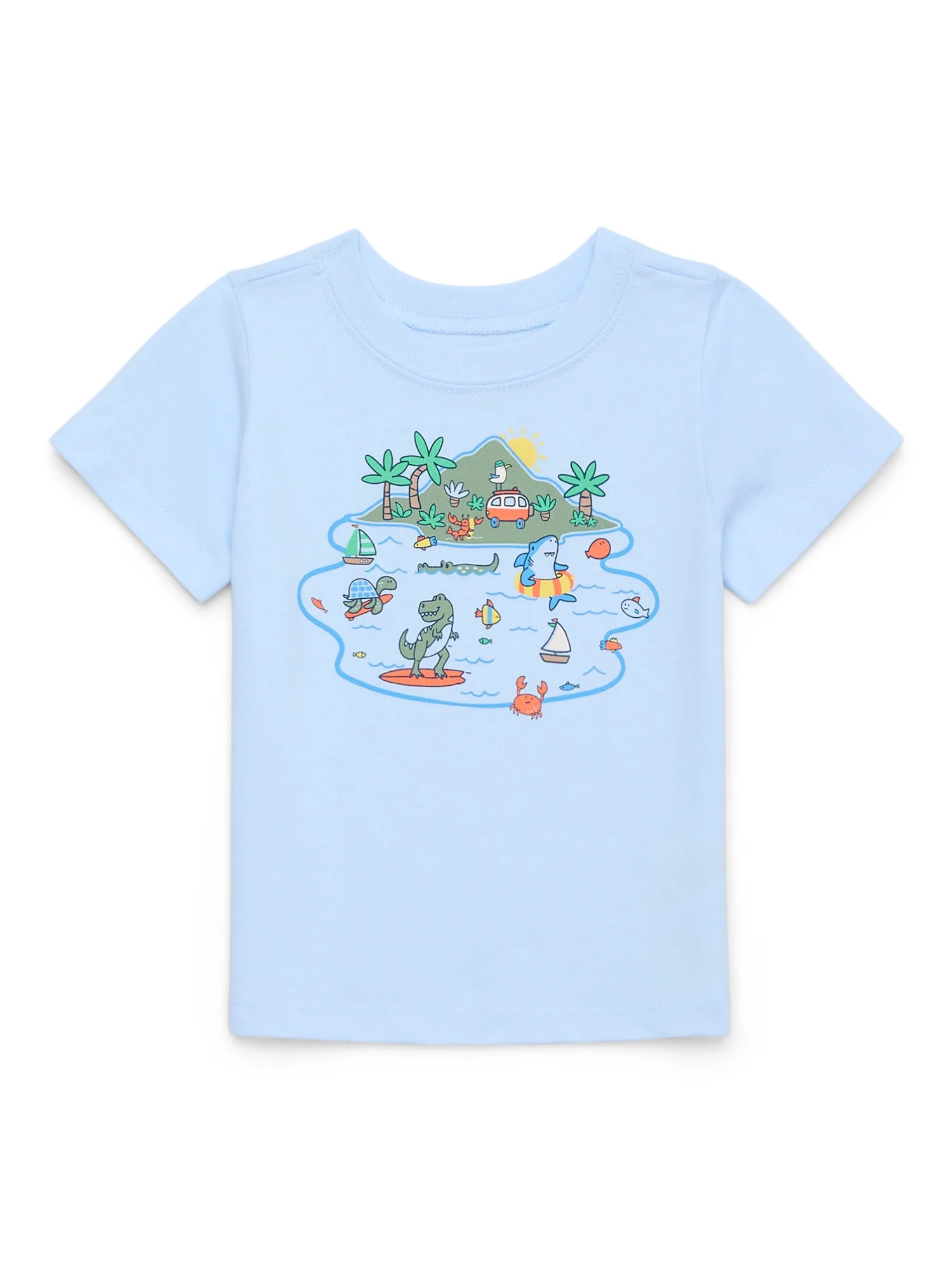Garanimals Baby Boy Graphic T-Shirt with Short Sleeves, Sizes 0M-24M | Walmart (US)