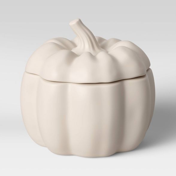 17.1oz Stoneware Pumpkin Soup Bowl White - Threshold™ | Target
