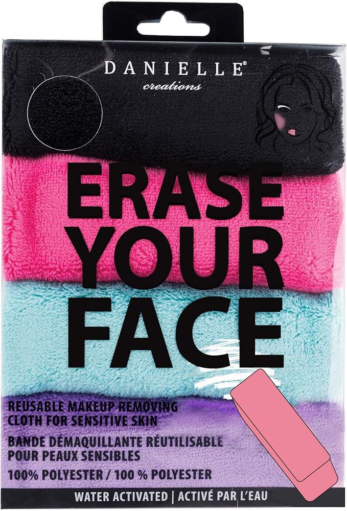 Make-up Removing Cloths 4 Count, Erase Your Face By Danielle Enterprises Enterprises Enterprises | Amazon (US)